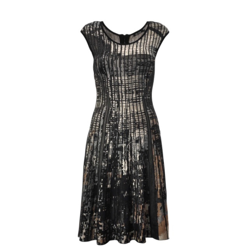 Nic + Zoe abstract twirl sweater dress